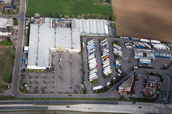 Building of the construction market of B1 Discount in Bensheim in the state Hesse