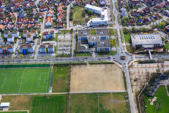 Aerial view of Office Center Bensheim on Berliner Ring in Bensheim in the state Hesse, Germany
