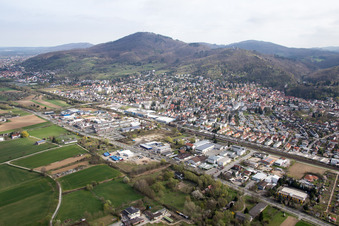 Town View of the streets and houses of the residential areas in the district Auerbach in Bensheim in the state Hesse