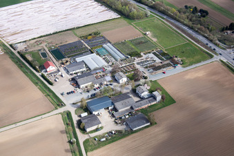 District Auerbach in Bensheim in the state Hesse, Germany out of the air