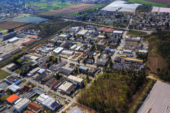 Sandwiesen industrial area in the district Sandwiese in Alsbach-Hähnlein in the state Hesse, Germany