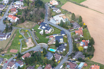 District Gundernhausen in Roßdorf in the state Hesse, Germany out of the air