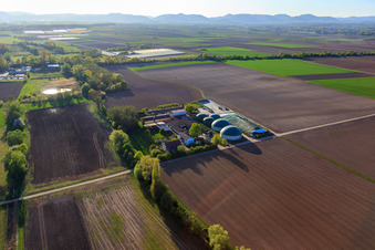 Aerial view of Wagner Ranch in Steinweiler in the state Rhineland-Palatinate, Germany