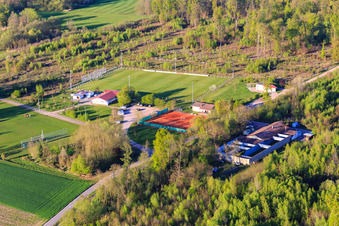 Tennis court in Steinweiler in the state Rhineland-Palatinate, Germany