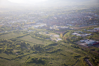 Bird's eye view of Landau in der Pfalz in the state Rhineland-Palatinate, Germany