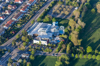 Waterslide on Swimming pool of the La Ola in the district Queichheim in Landau in der Pfalz in the state Rhineland-Palatinate, Germany