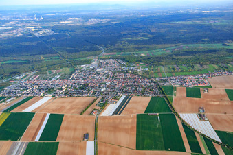 City view from the north in Kandel in the state Rhineland-Palatinate, Germany