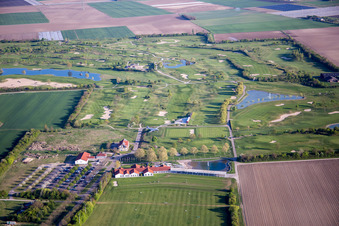 Aerial view of Grounds of the Golf course at Golfpark Biblis-Wattenheim *****GOLF absolute in Wattenheim in the state Hesse, Germany