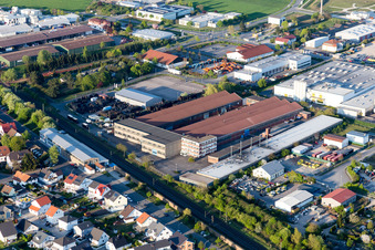 Building and production halls on the premises of Rmig Nold GmbH in Stockstadt am Rhein in the state Hesse, Germany