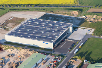 Warehouses and forwarding building of Imperial Industrial Logistics GmbH in Stockstadt am Rhein in the state Hesse, Germany