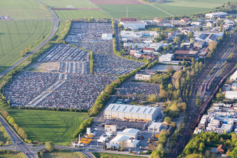 Vehicle trade space of specialist dealer ARS Altmann AG Automobillogistik - Niederlassung Riedstadt in Riedstadt in the state Hesse, Germany