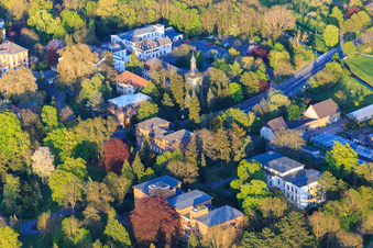 Oblique view of Vitos Clinic for Forensic Psychiatry Riedstadt in the district Philippshospital in Riedstadt in the state Hesse, Germany