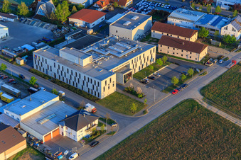 Aerial photograpy of Hope Media Europe eV and 7da studies in the district Sandwiese in Alsbach-Hähnlein in the state Hesse, Germany