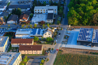 Autohaus Alsbach Bayram GmbH - Alsbach-Hähnlein in the district Sandwiese in Alsbach-Hähnlein in the state Hesse, Germany seen from above