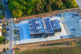 Autohaus Alsbach Bayram GmbH - Alsbach-Hähnlein in the district Sandwiese in Alsbach-Hähnlein in the state Hesse, Germany from the plane