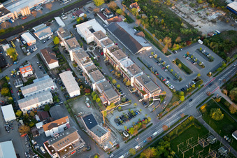 District Auerbach in Bensheim in the state Hesse, Germany viewn from the air