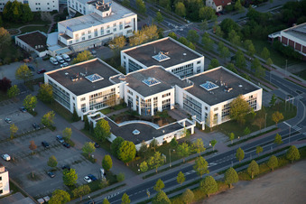 Industrial estate and company settlement Track&Trace Academy und Europa Hotel in the district Auerbach in Bensheim in the state Hesse