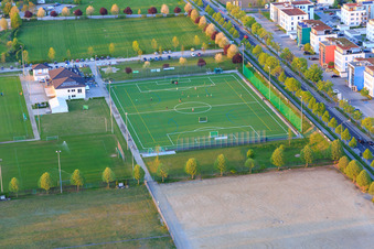 Sports field of the SSG Bensheim Hockey in Bensheim in the state Hesse, Germany