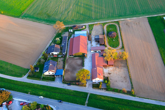 Riding stable in Neuhostgr in Bensheim in the state Hesse, Germany