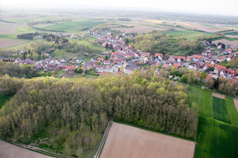 Neewiller-près-Lauterbourg in the state Bas-Rhin, France out of the air