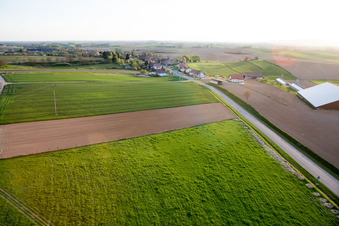 Aerial view of Siegen in the state Bas-Rhin, France