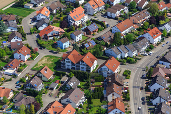 Drone image of Drachenfelsstr in Hagenbach in the state Rhineland-Palatinate, Germany