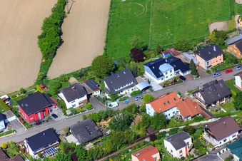 Konrad Adenauer Ring in Hagenbach in the state Rhineland-Palatinate, Germany out of the air