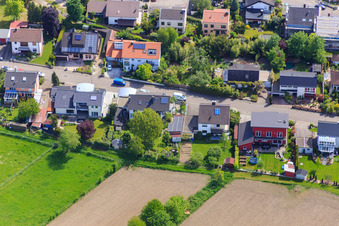 Konrad Adenauer Ring in Hagenbach in the state Rhineland-Palatinate, Germany out of the air