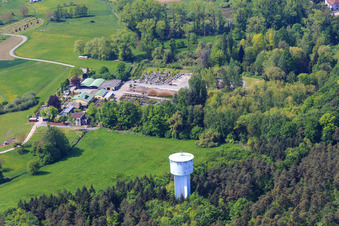 Bienwald-Baumschule GbR under the water tower in Berg in the state Rhineland-Palatinate, Germany