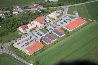 Aerial photograpy of District Neulauterburg in Berg in the state Rhineland-Palatinate, Germany