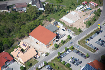 Aerial photograpy of Mühläcker in the district Neulauterburg in Berg in the state Rhineland-Palatinate, Germany
