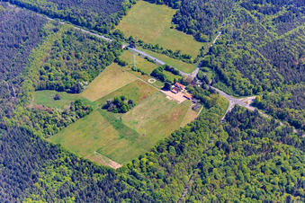 Former Langenberg Forestry House in the Bienwald in Wörth am Rhein in the state Rhineland-Palatinate, Germany