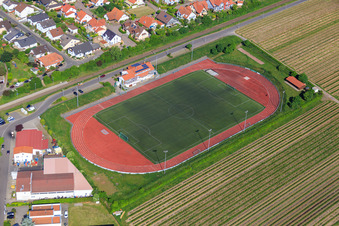 Sports field of TuS 1883 Wachenheim eV in Wachenheim an der Weinstraße in the state Rhineland-Palatinate, Germany