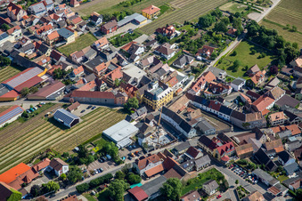 Aerial photograpy of Herxheim am Berg in the state Rhineland-Palatinate, Germany