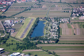 Airport, camping in Bad Dürkheim in the state Rhineland-Palatinate, Germany