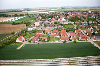 Village view in Bergtheim in the state Bavaria, Germany