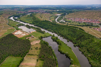 District Escherndorf in Volkach in the state Bavaria, Germany