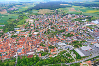 Upper Market in Volkach in the state Bavaria, Germany