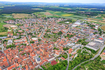 Cemetery on Dimbacher Straße in Volkach in the state Bavaria, Germany