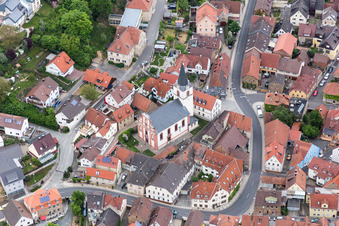 Church building of the catholic Church in Schonungen in the state Bavaria, Germany