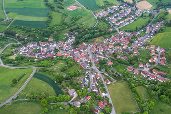 District Hausen in Schonungen in the state Bavaria, Germany