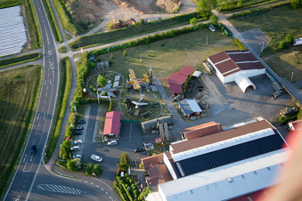 Bird's eye view of Military Museum in the district Stammheim in Kolitzheim in the state Bavaria, Germany