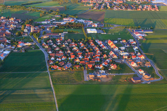 Mohnweg new development area in the district Unterspiesheim in Kolitzheim in the state Bavaria, Germany