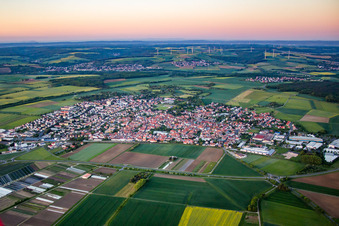 Aerial photograpy of From the southwest in Gochsheim in the state Bavaria, Germany