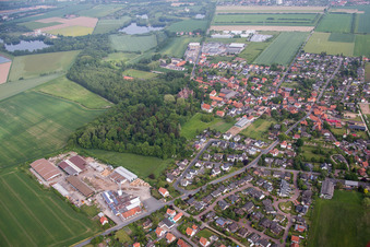 Aerial view of District Hastenbeck in Hameln in the state Lower Saxony, Germany