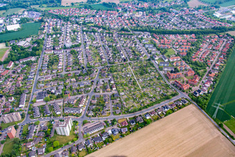 Aerial photograpy of District Afferde in Hameln in the state Lower Saxony, Germany