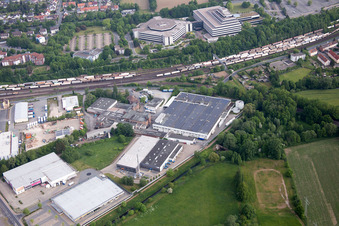 Industrial estate and company settlement of Renovierungs-Discounter tedox Hameln in Hameln in the state Lower Saxony, Germany