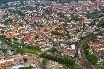 Railway junction in Hameln in the state Lower Saxony, Germany