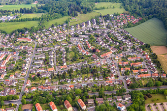 Aerial view of Hameln in the state Lower Saxony, Germany