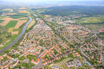 Schlachthofstraße and B83 on the Weser in Hameln in the state Lower Saxony, Germany